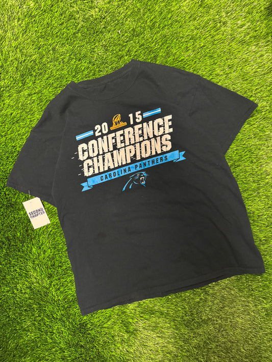 2015 Carolina Panthers NFC Champions Black Tee (L)