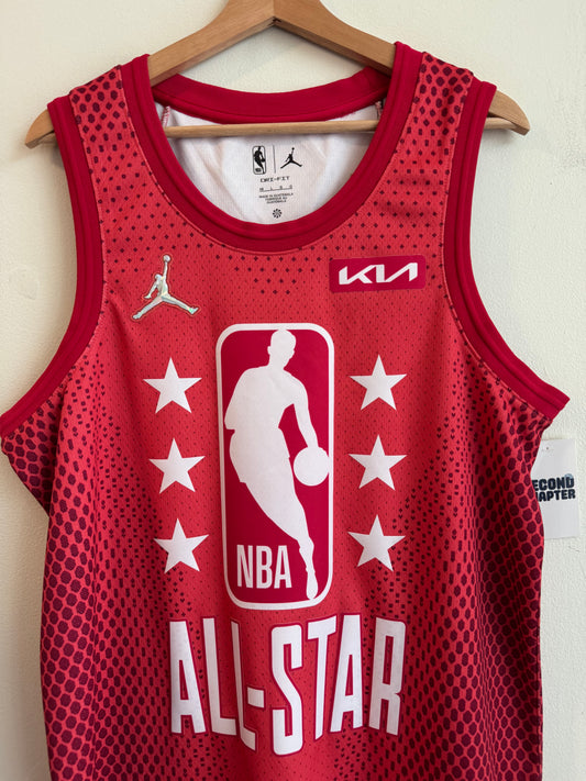 2022 LaMelo Ball Deadstock Jordan Swingman Red All-Star Jersey (L)