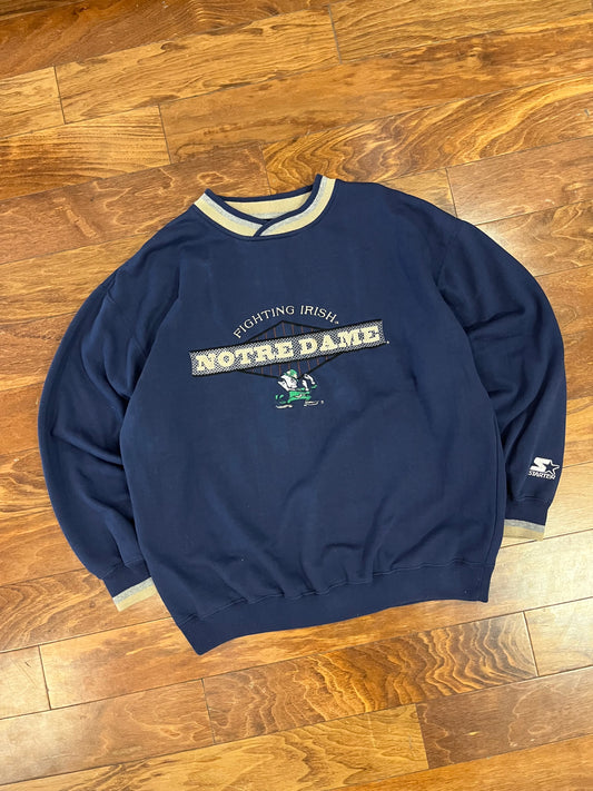 90s Notre Dame Starter Crewneck (L)