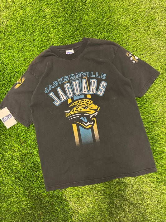 90s Jacksonville Jaguars Pro Player Double Sided Vintage Tee (M)