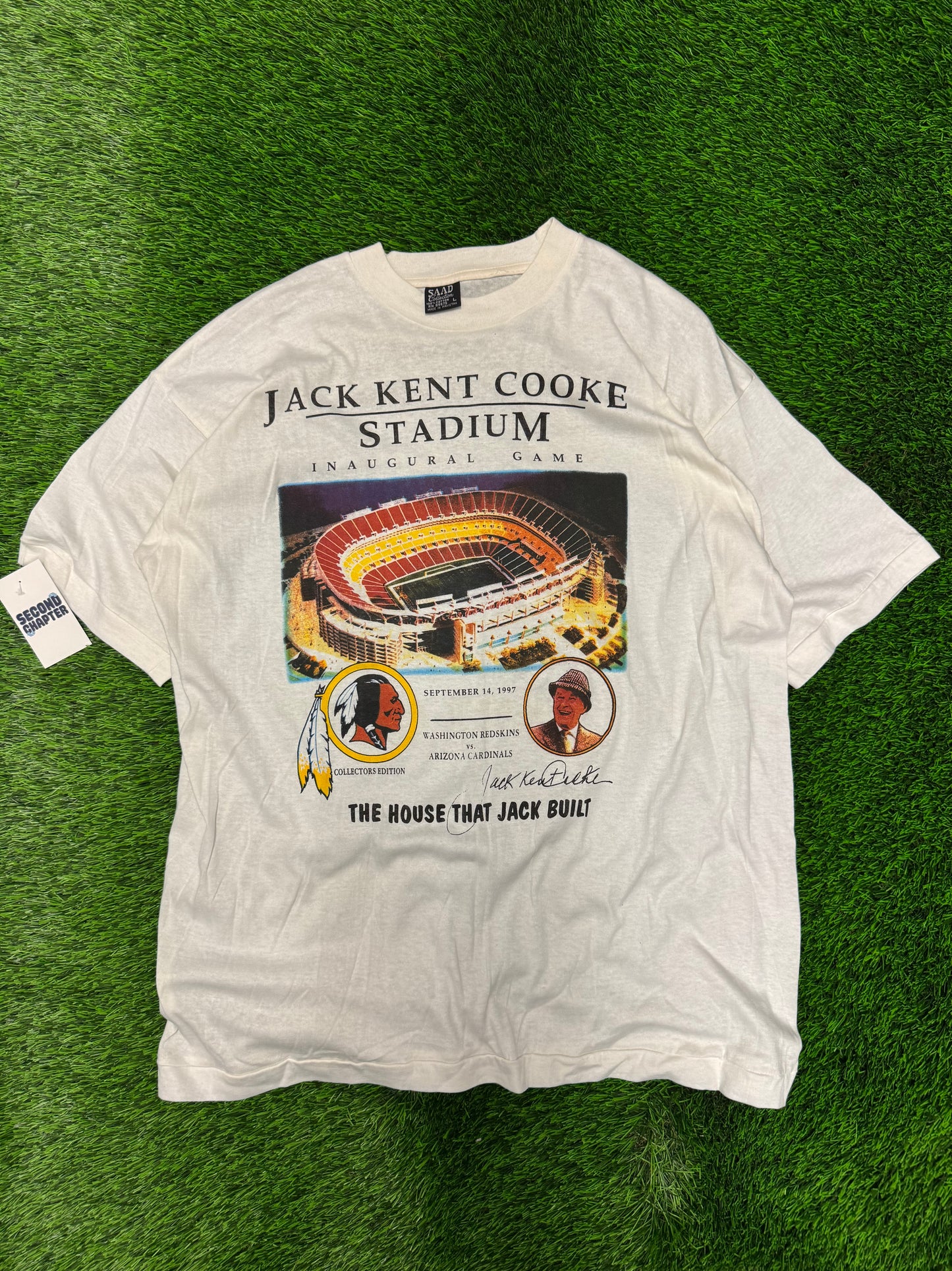 1997 Washington Redskins Inaugural Stadium Tee (L)