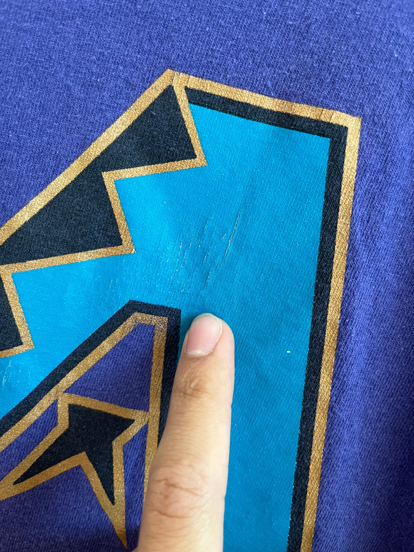 90s Arizona Diamondbacks Purple Lee MLB Tee (M)