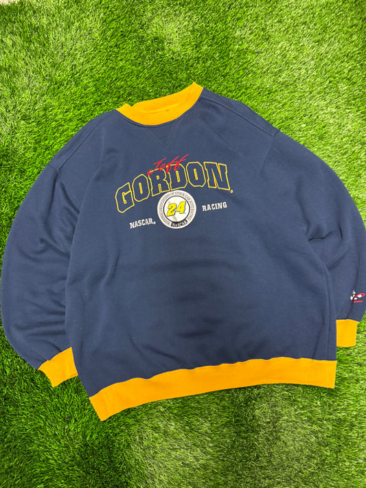 90s Jeff Gordon #24 Vintage Nascar Embroidered Crewneck (XL)