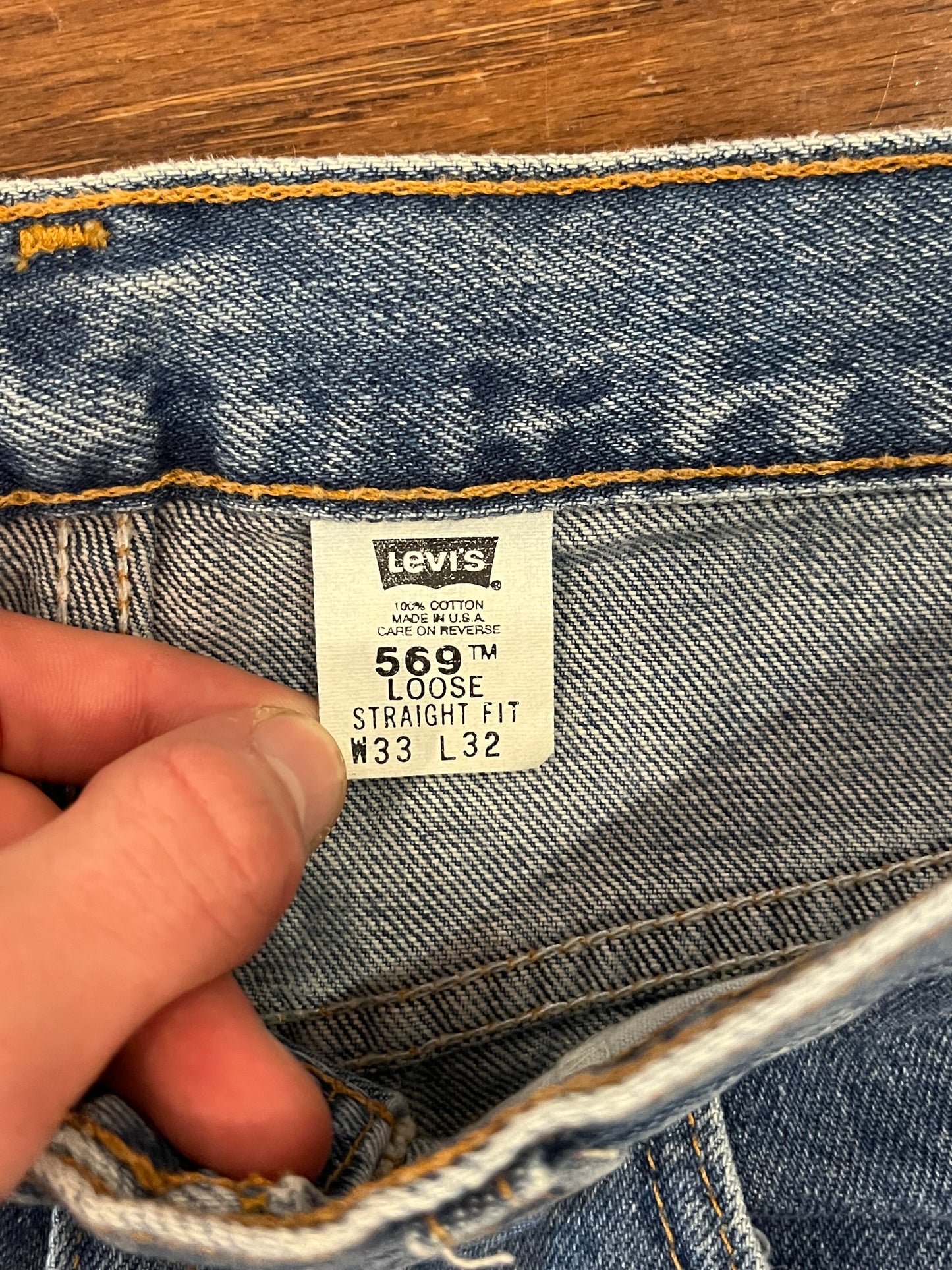 2000 Levi's 569 Baggy Jeans (33 x 32)