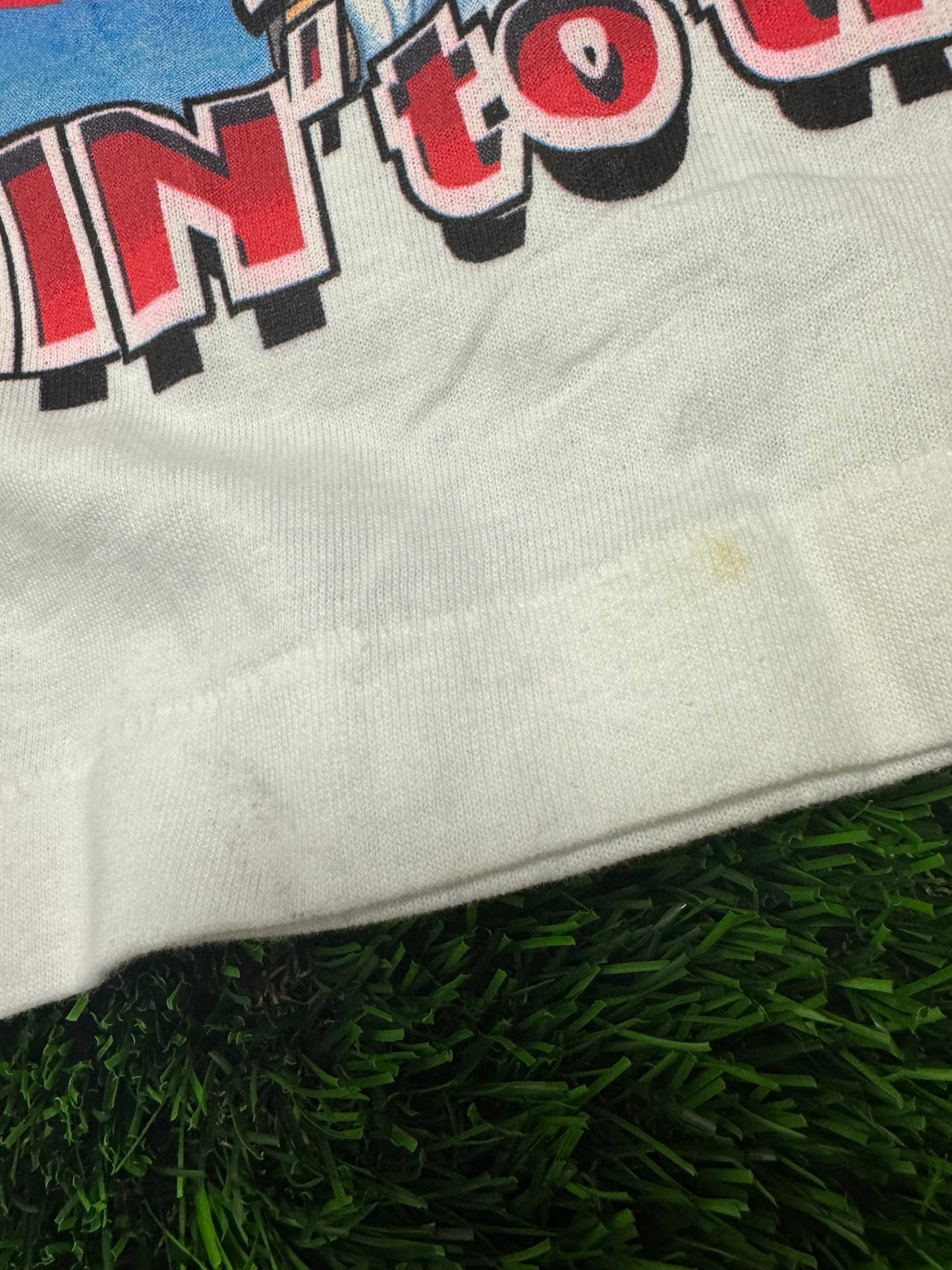 1996 Detroit Red Wings Caricature Vintage NHL Deadstock Tee (L)