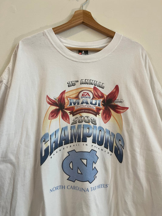 2008 University of North Carolina UNC Tar Heels Maui Champions Tee (XXL)