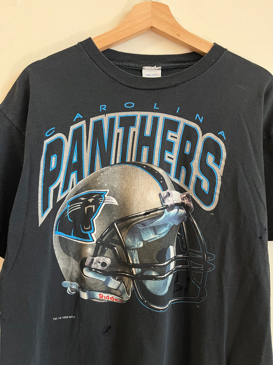 1993 Carolina Panthers Thrashed Helmet Tee (M)