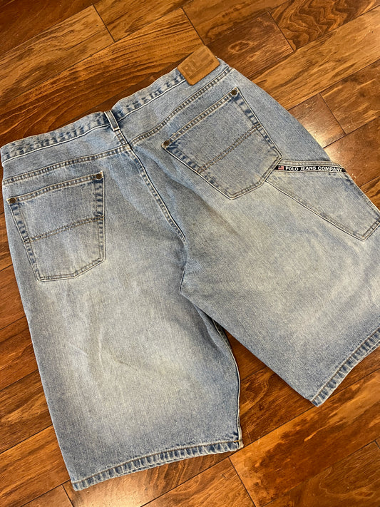 00s Polo Ralph Lauren Carpenter Jean Shorts (38)