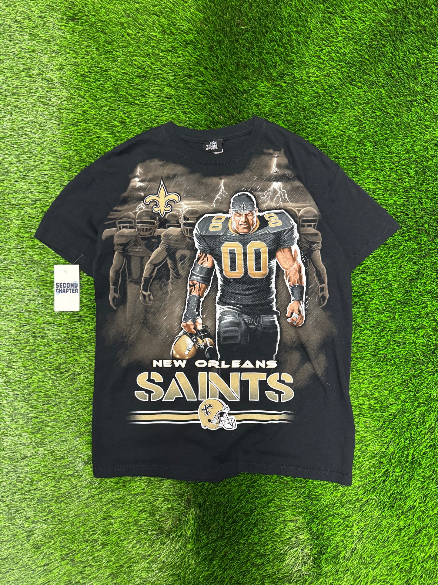 00s New Orleans Saints Big Graphic Tee (M)