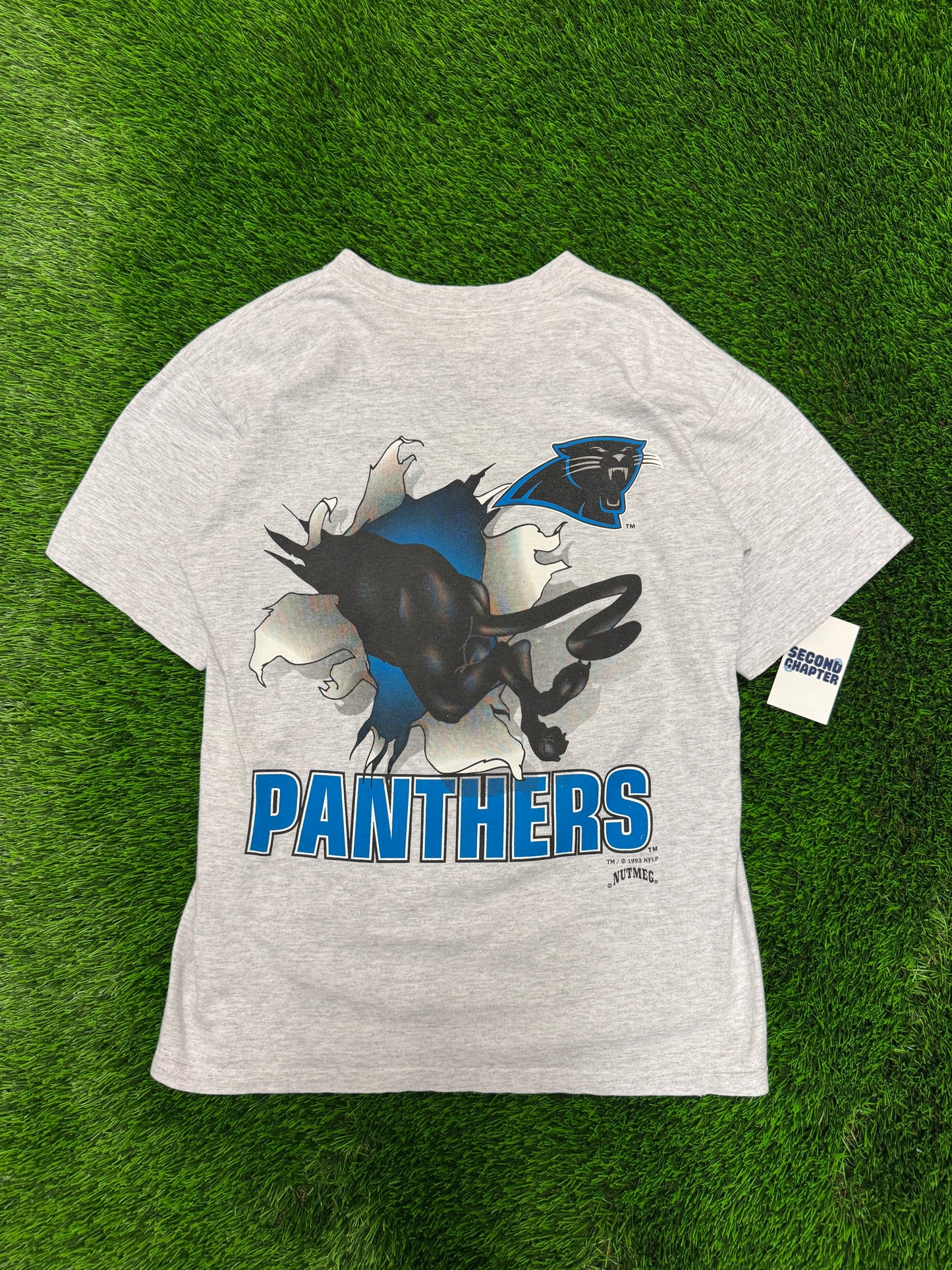 90s Carolina Panthers Gray Breakthrough Tee (M)