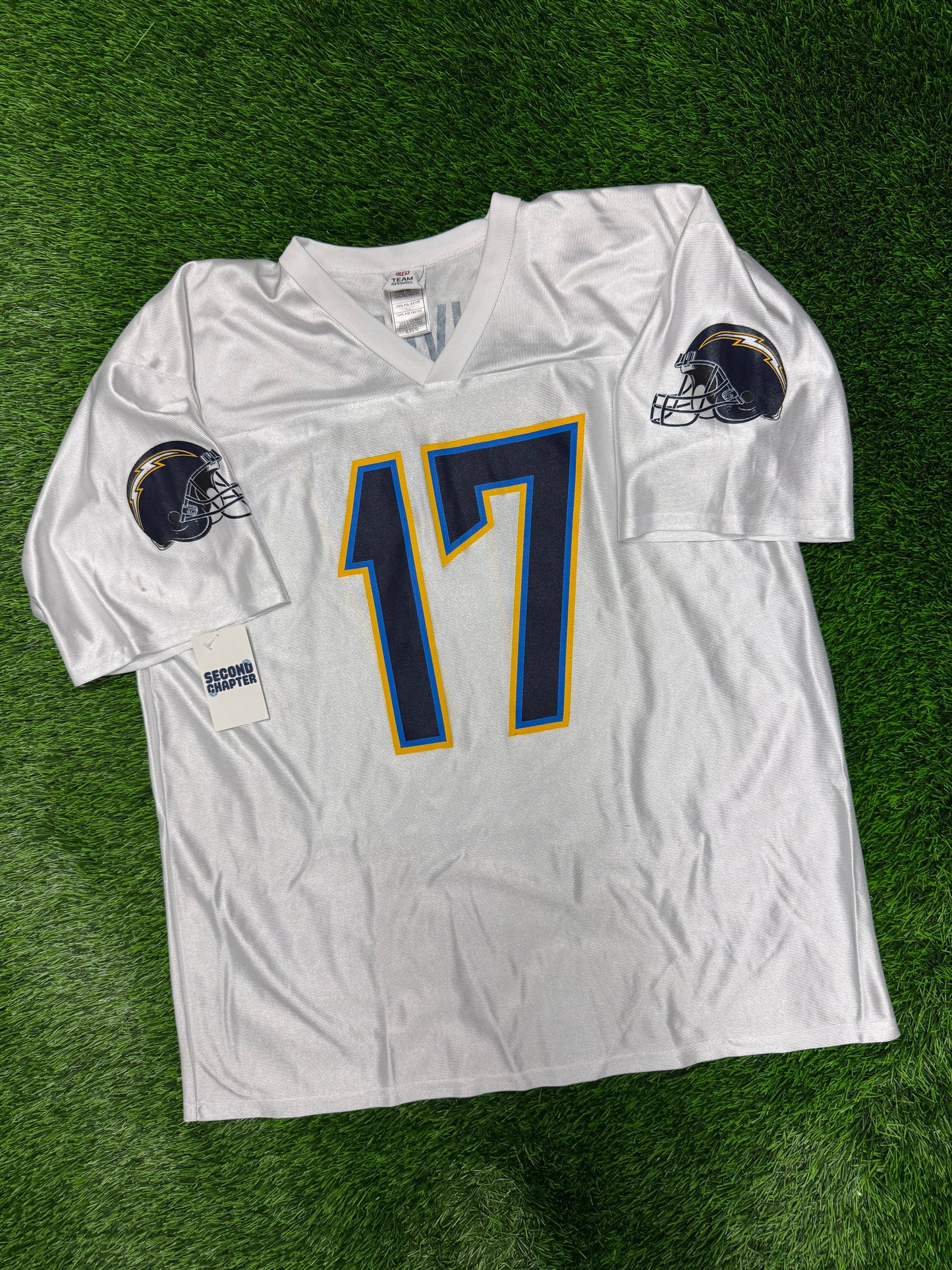 00s San Diego Chargers Phillip Rivers #17 Vintage NFL Players Jersey (XL)