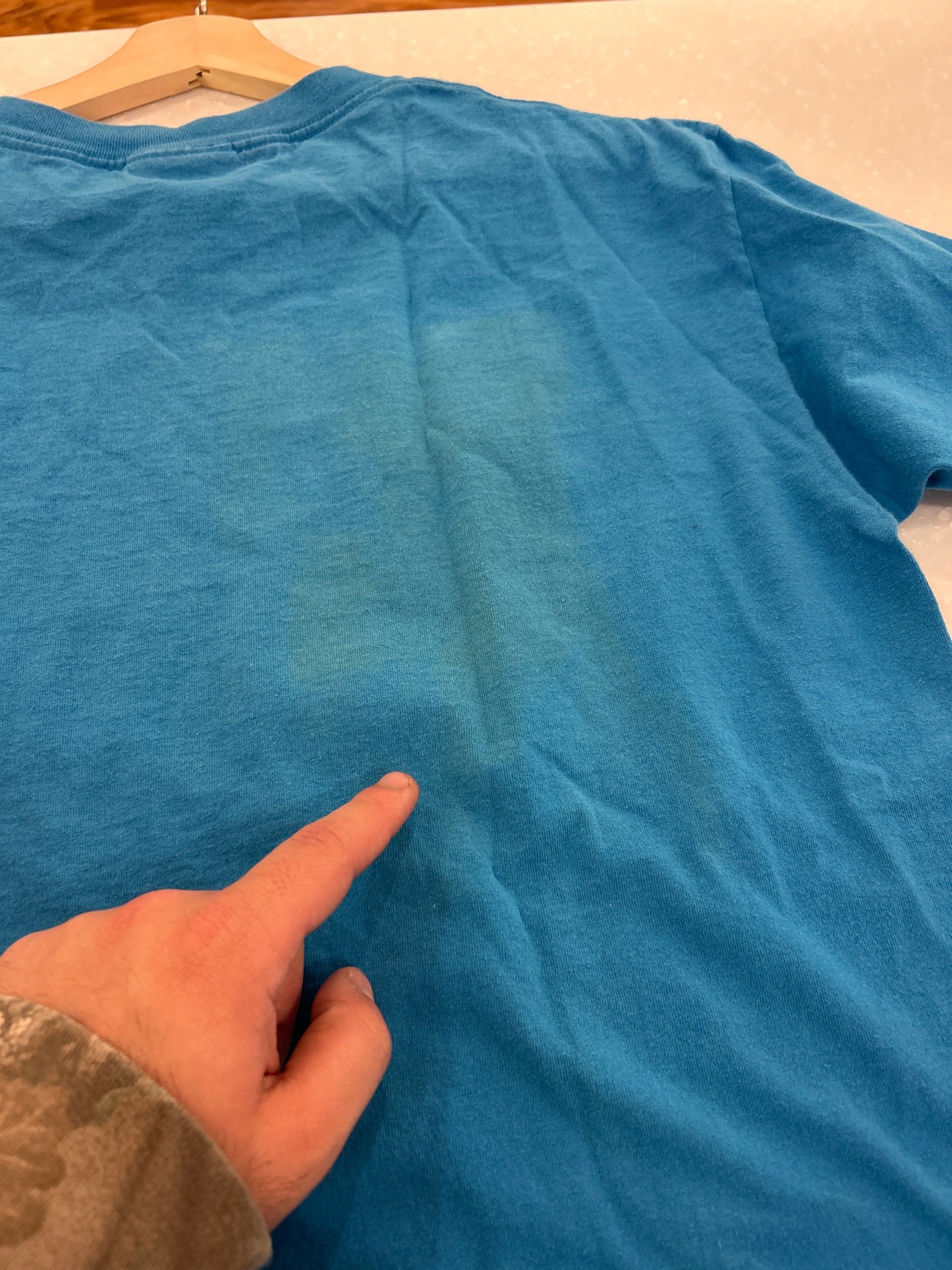 1995 Carolina Panthers Blue Big Letter Tee (L)
