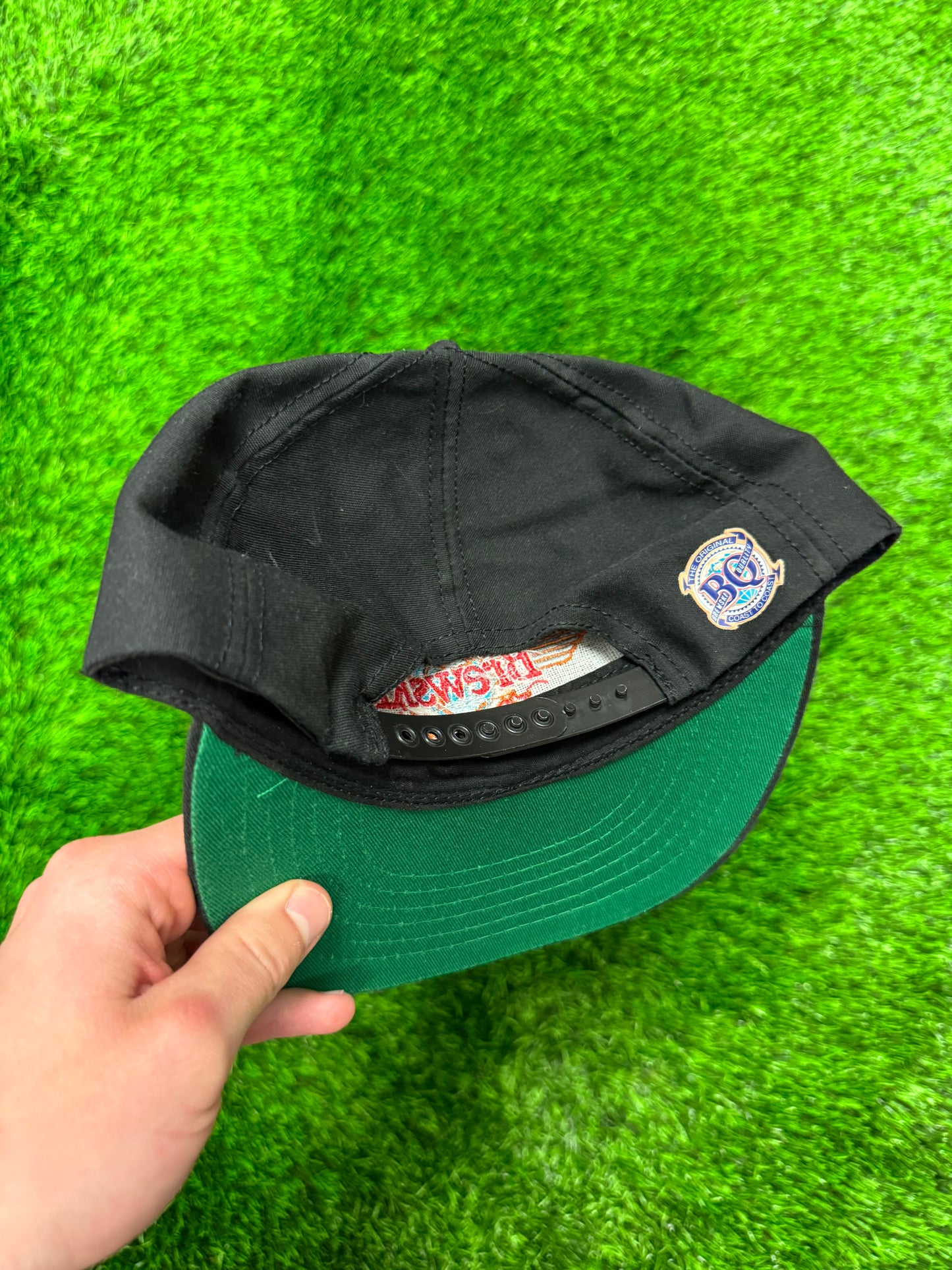 90s Brewski "Coast to Coast" Beer Promo Vintage Snapback Hat (OS)