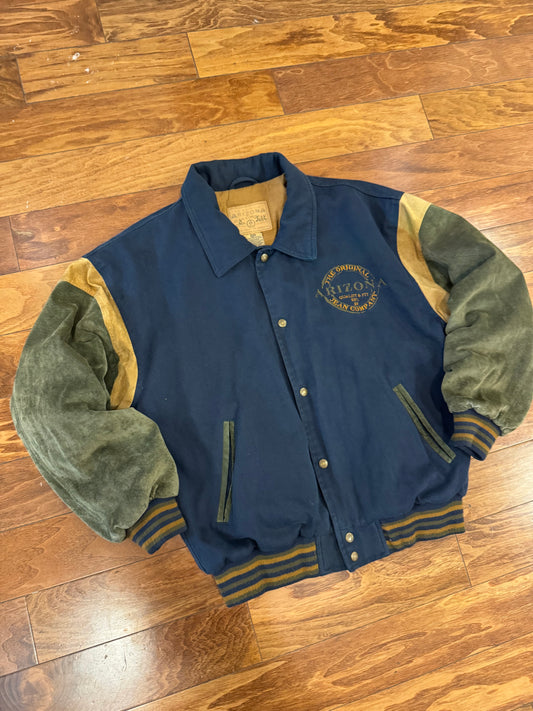00s Arizona Jeans Multi-Color Spell Out Jacket (M)