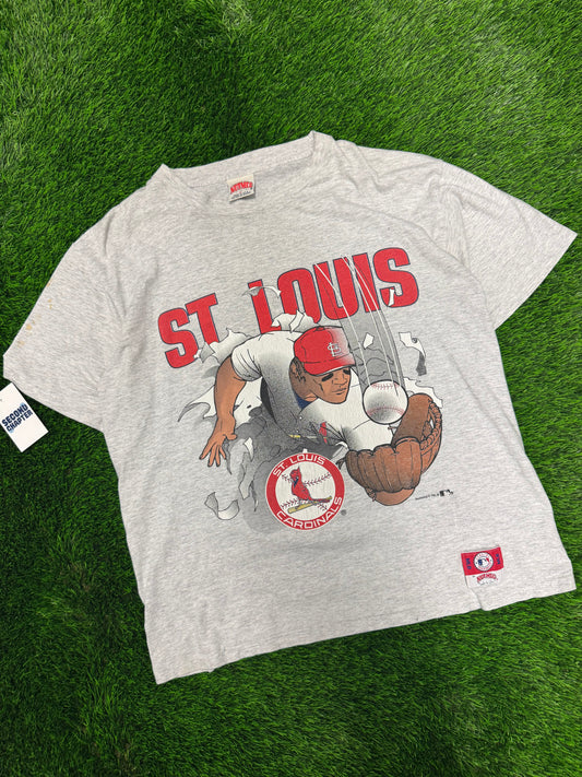 90s St Louis Cardinals Breakthrough Nutmeg MLB Tee (XL)