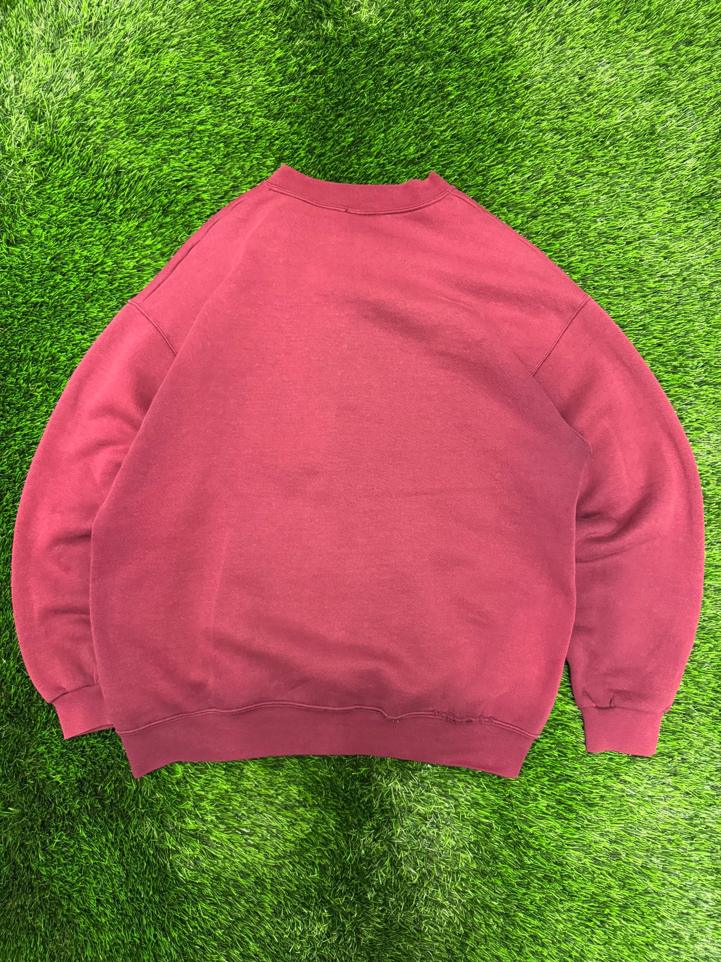90s Virginia Tech (VT) Spell Out Vintage Embroidered Crewneck (XL)
