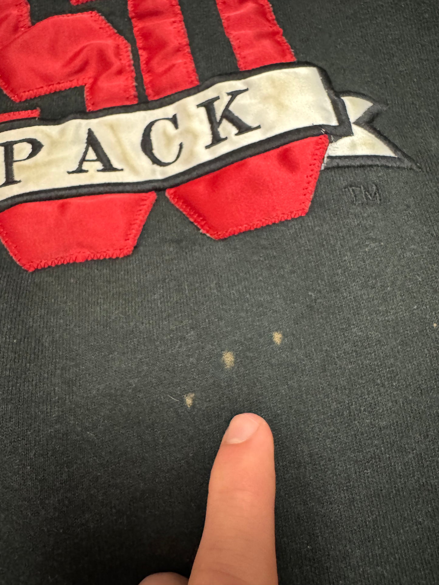 90s NC State University (NCSU) Embroidered Russell Athletics Vintage Crewneck (XXL)