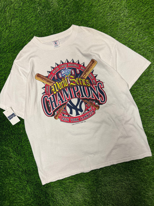 1999 New York Yankees Vintage World Series MLB Tee (XL)