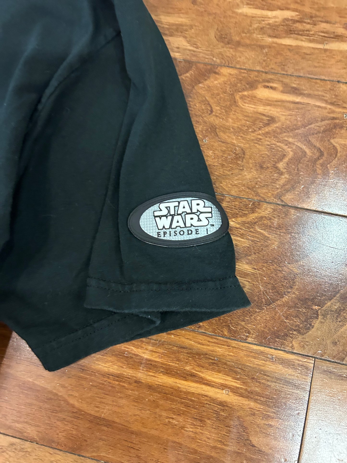 90s Star Wars Episode 1 Cropped Vintage Promo Tee (XL)
