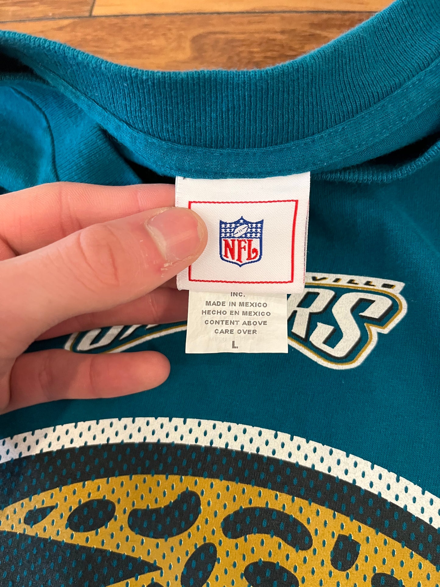 2002 Jacksonville Jaguars NFL Logo Tee (L)