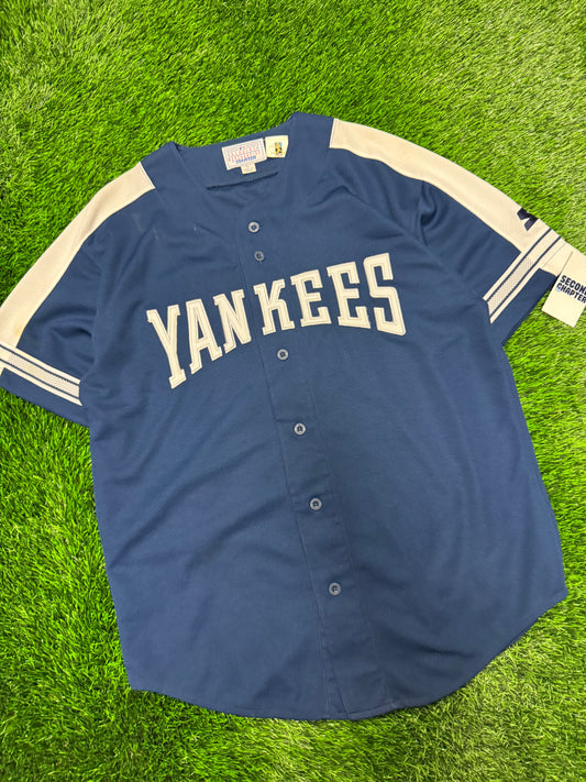 90s New York Yankees Chuck Knoblauch #11 Vintage Starter MLB Jersey (L)