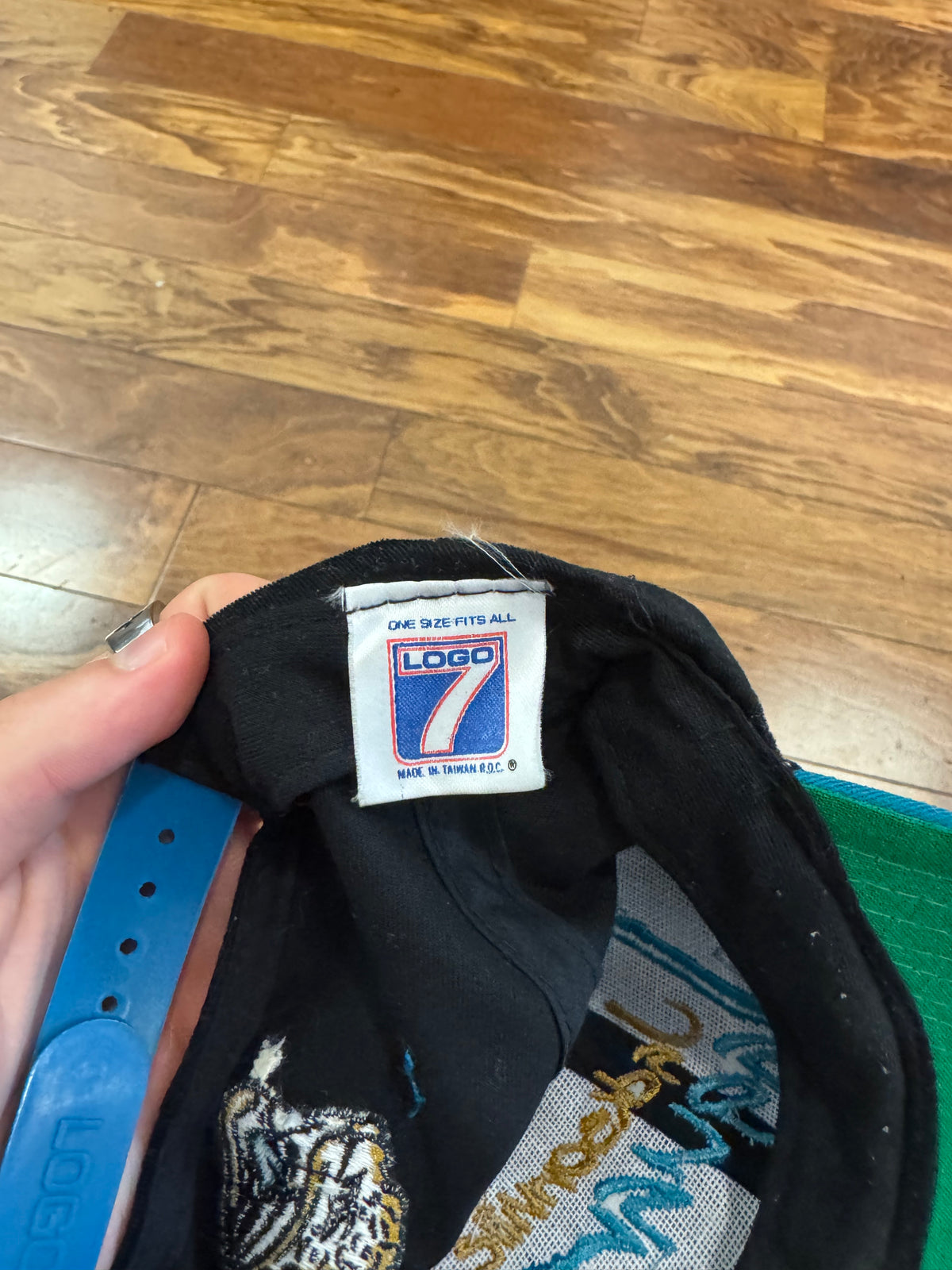 90s Jacksonville Jaguars Logo 7 Spell Out Hat (OS)