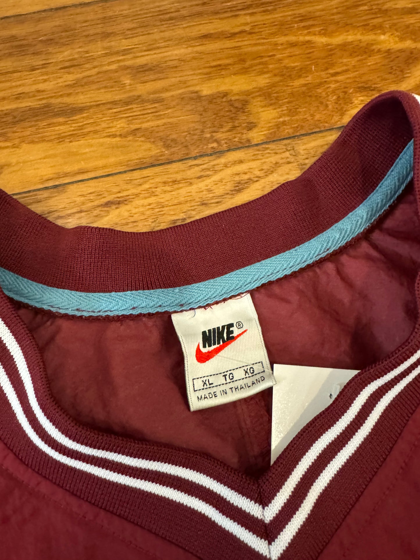 90s Nike Burgundy Pullover Windbreaker (XL)