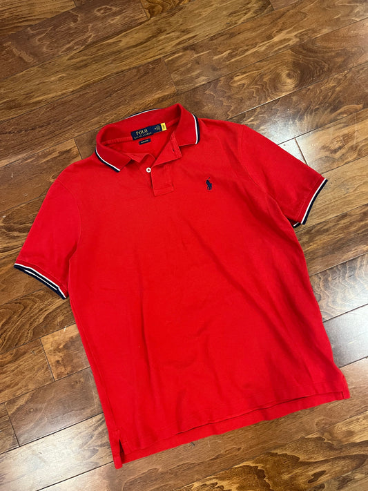 00s Polo Ralph Lauren Red Shirt (M)