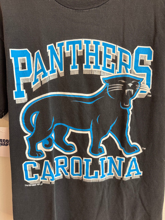 1993 Carolina Panthers Original Cat Black Tee (M)