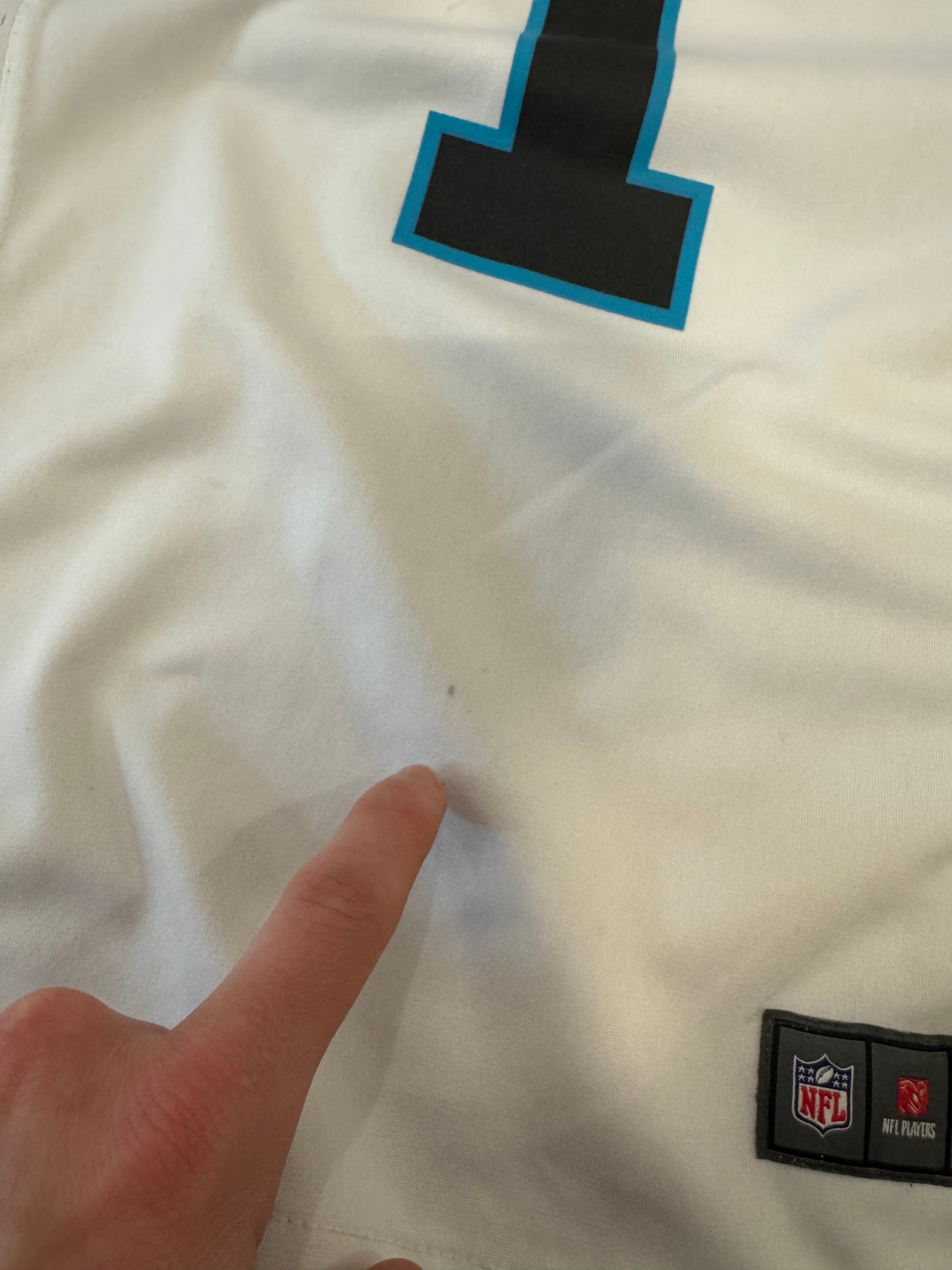 2012 Carolina Panthers Cam Newton Away Jersey (Youth M)