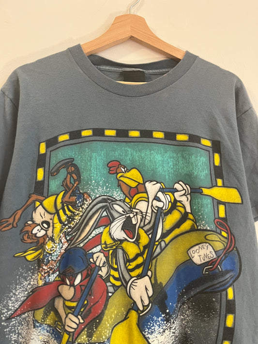 1994 Looney Tunes Bugs and Taz Rafting Tee (L)