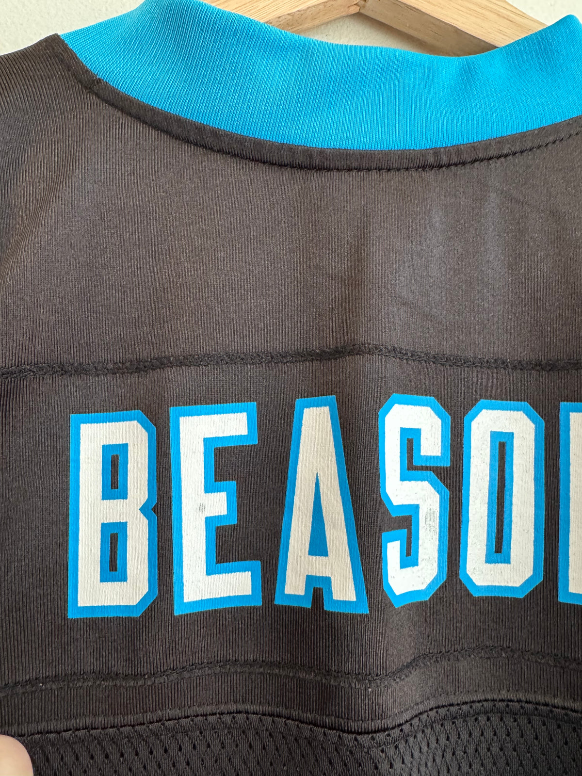00s Carolina Panthers Jon Beason Reebok Home Jersey (XL)