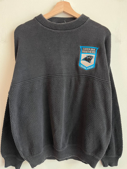 90s Carolina Panthers Lee Patched Sweater (M)