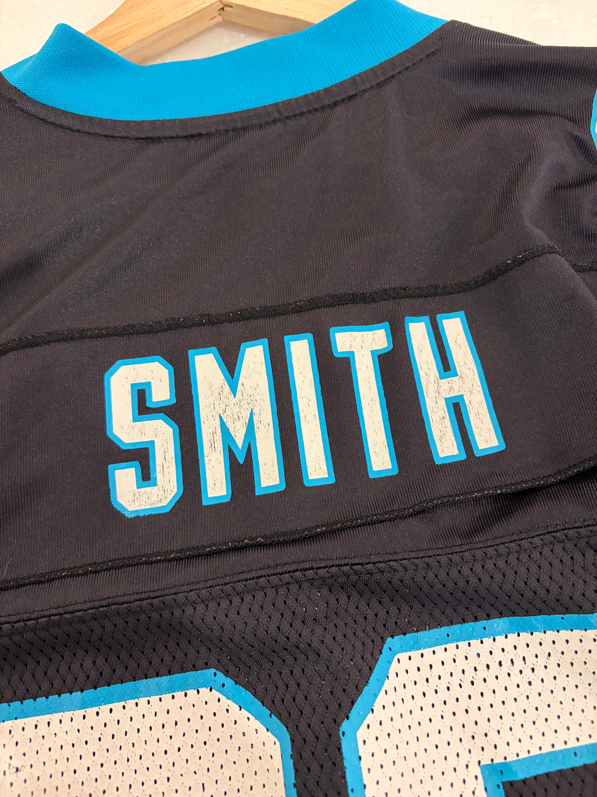 00s Carolina Panthers Steve Smith Reebok Home Jersey (XL)