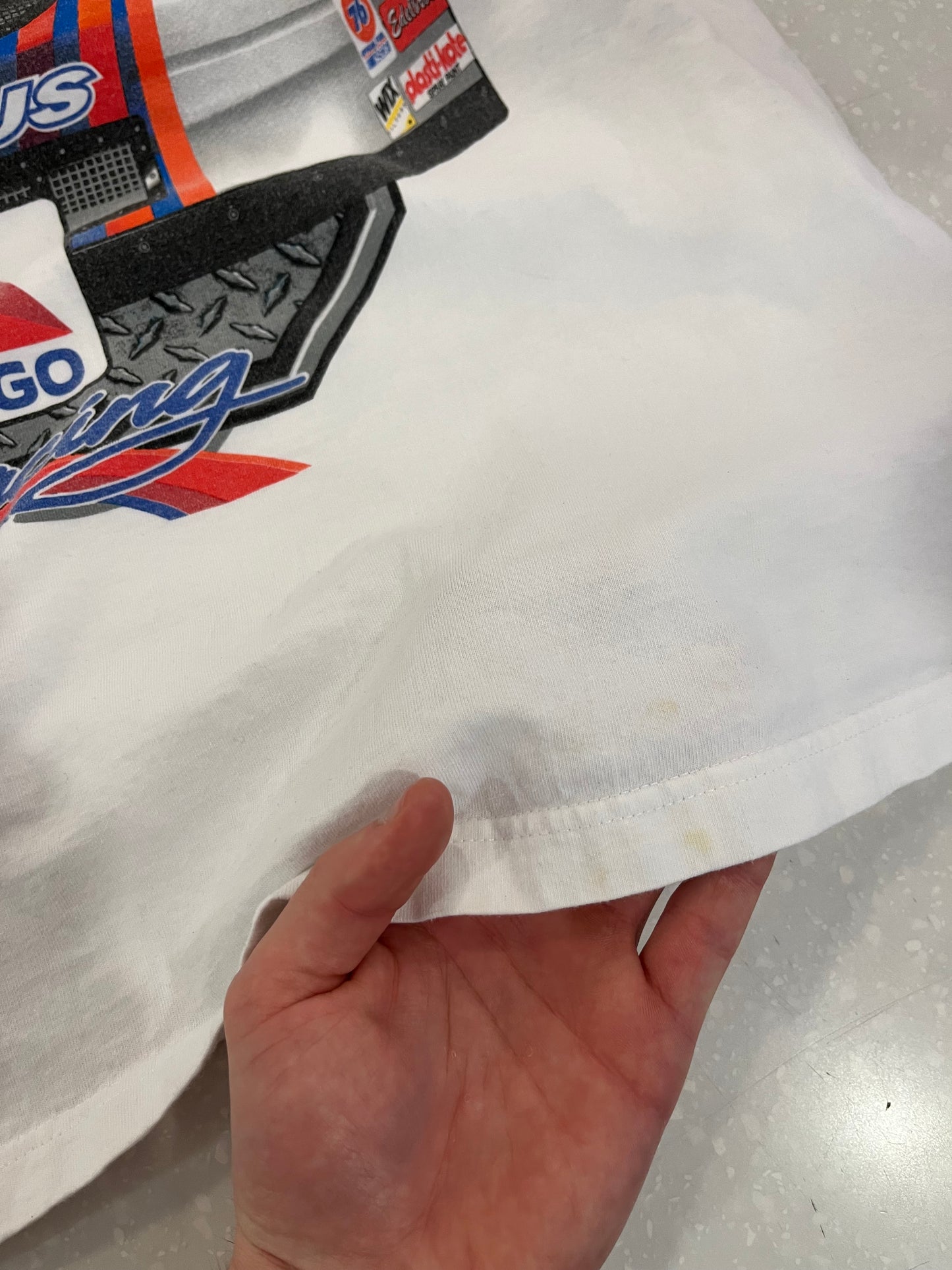 00s Jeff Burton Front/Back Racing Graphic Tee (XL)