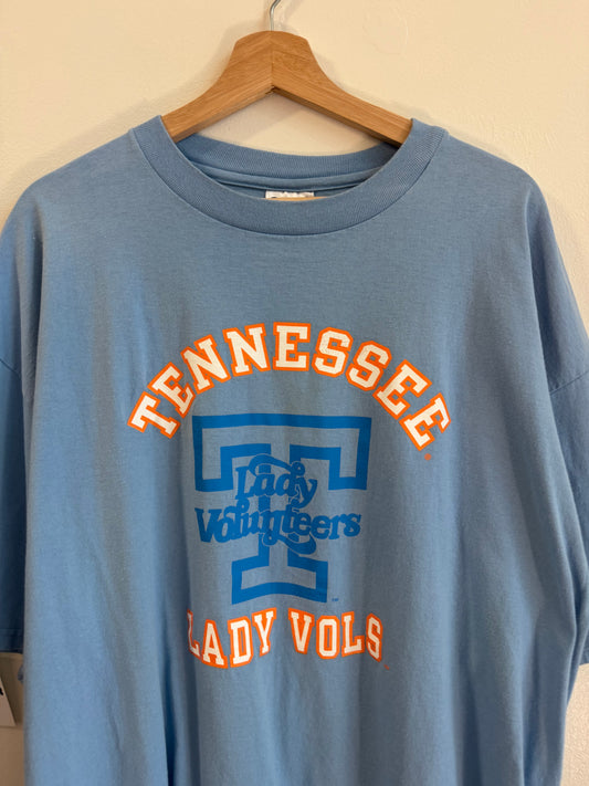 90s Tennessee Lady Vols Vintage Champion Cropped Tee (XL)