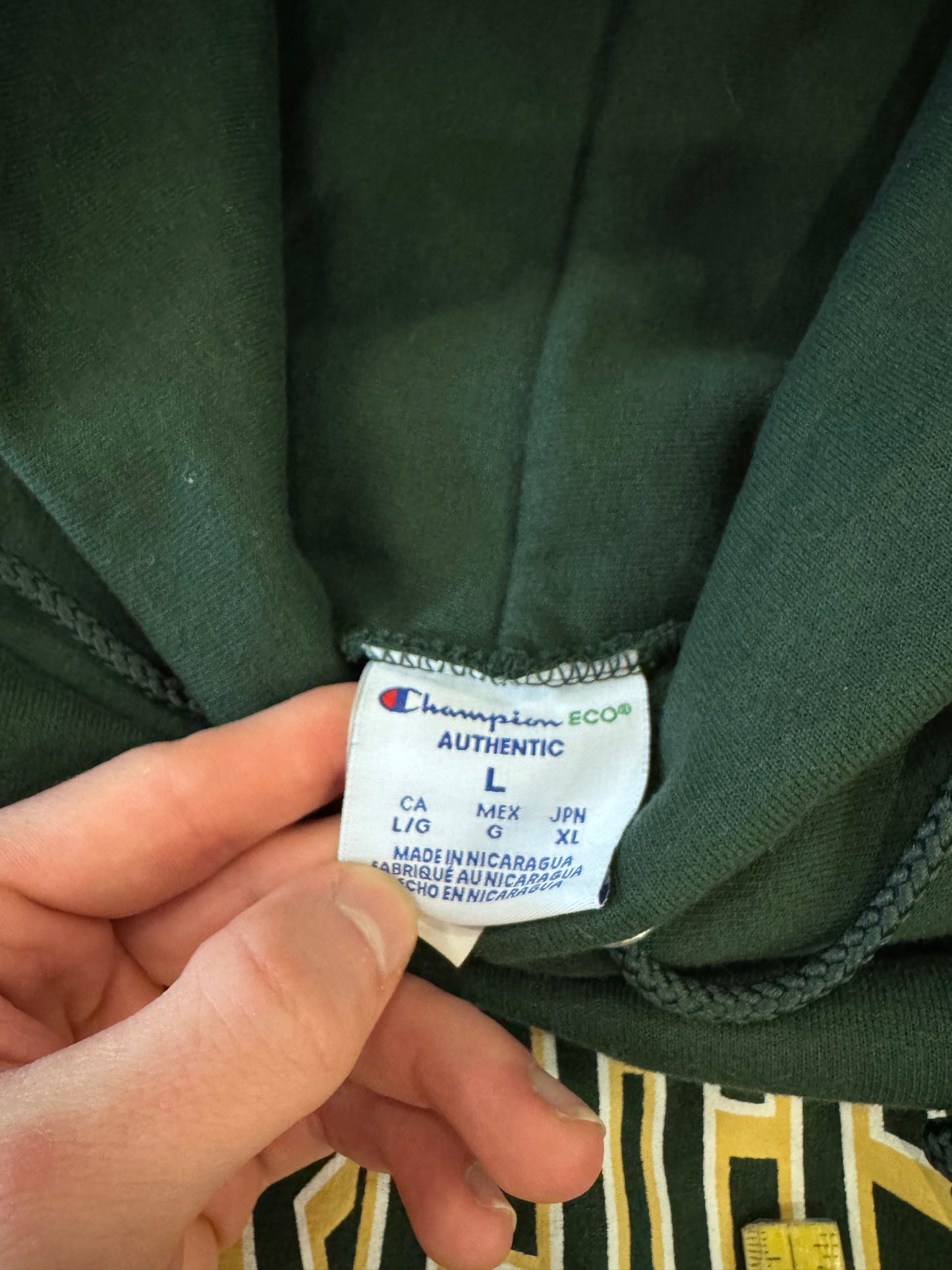 00s UNCC Spell Out Champion Hoodie (L)