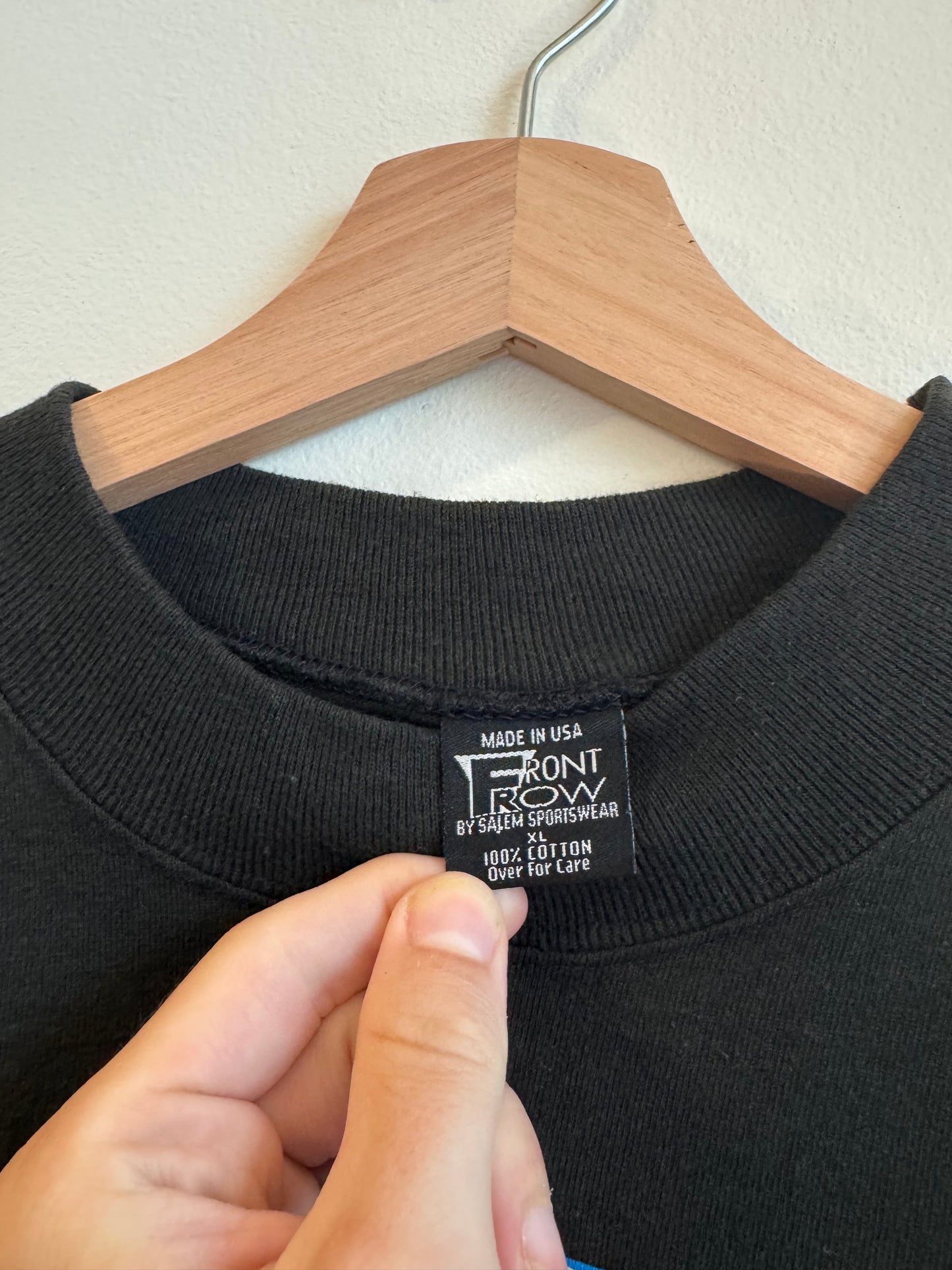 90s Carolina Panthers Mock Neck Long Sleeve Shirt (XL)