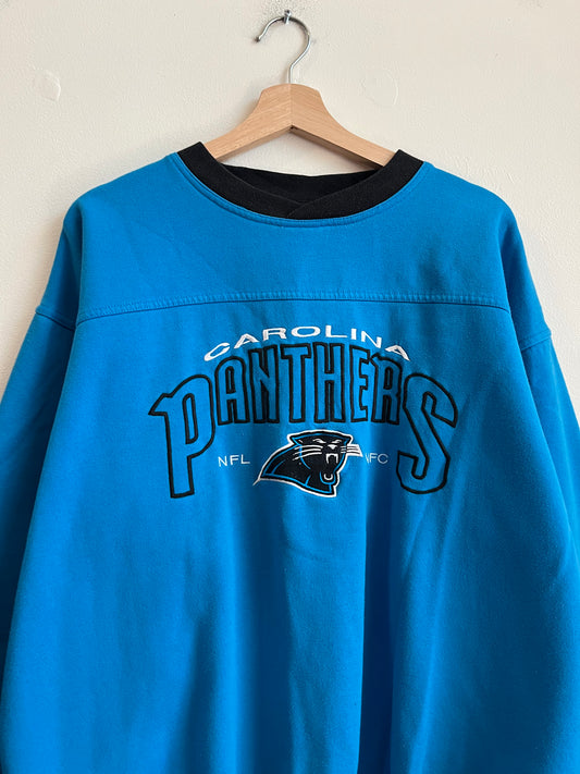 90s Carolina Panthers Blue Lee Embroidered Crewneck (L)