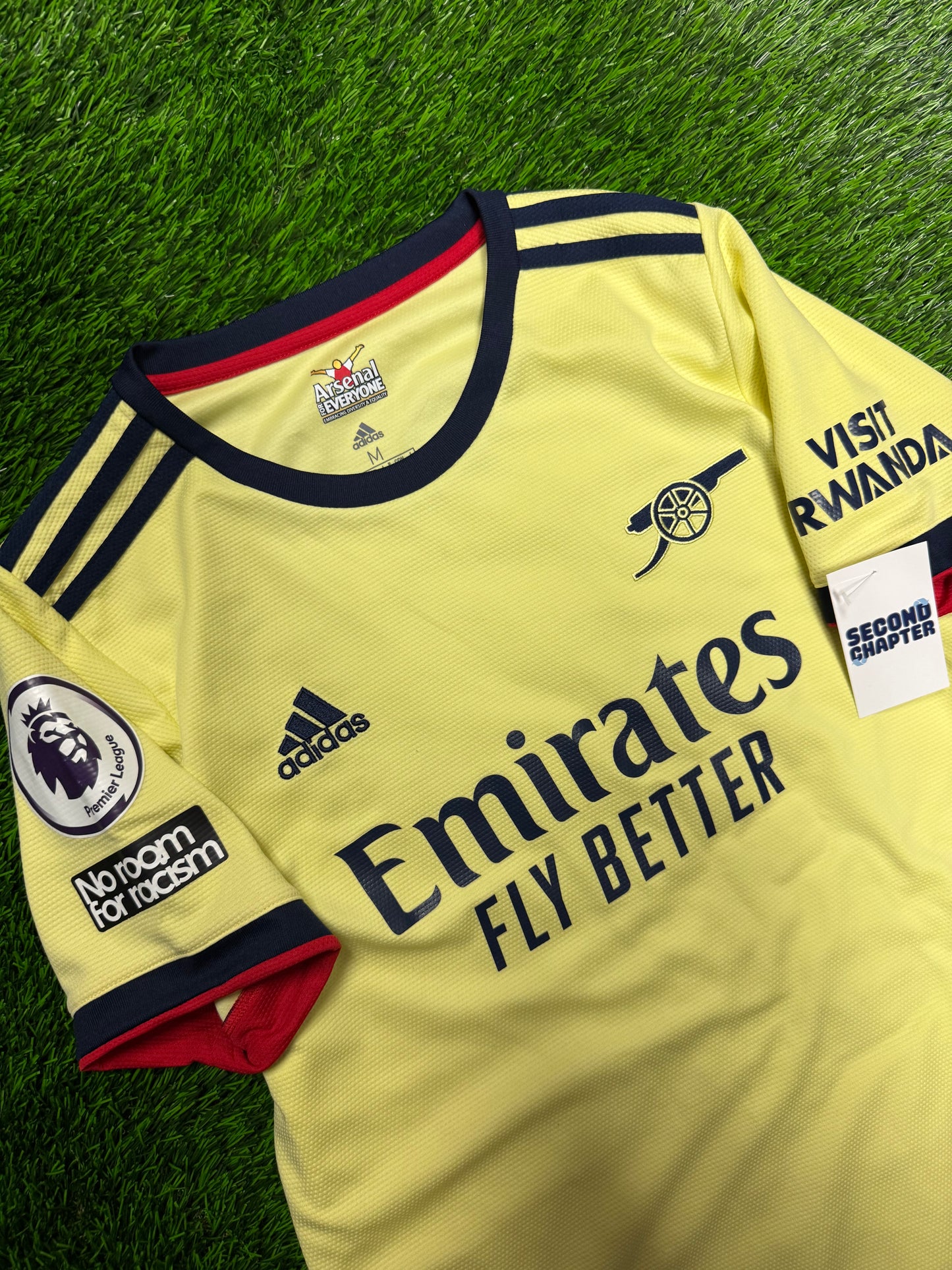 Arsenal Adidas Bukayo Saka #7 Away Soccer Jersey 2021-22 Kit (M)
