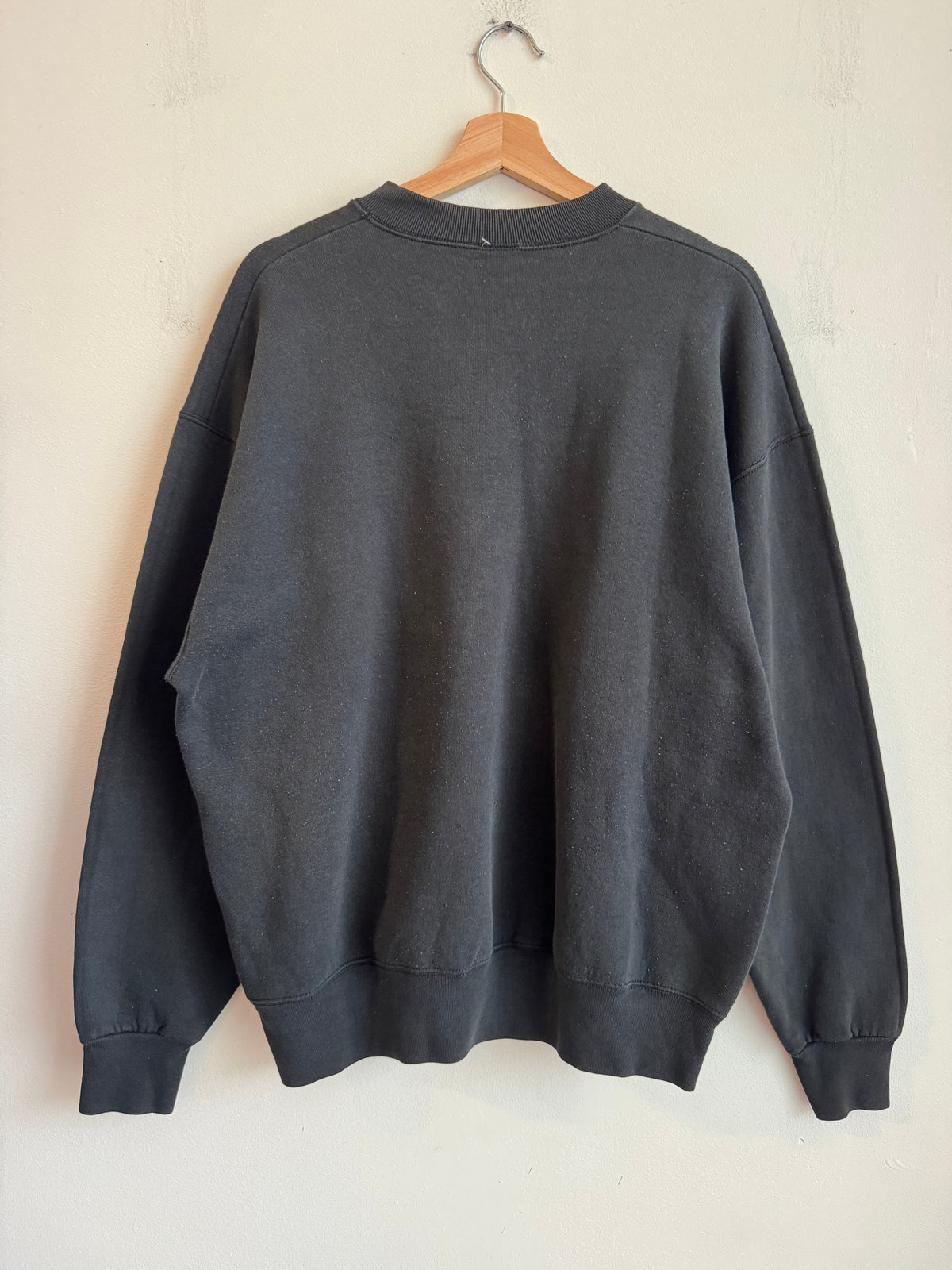 1993 Carolina Panthers Sleeve To Sleeve Black Spell Out Crewneck (XL)