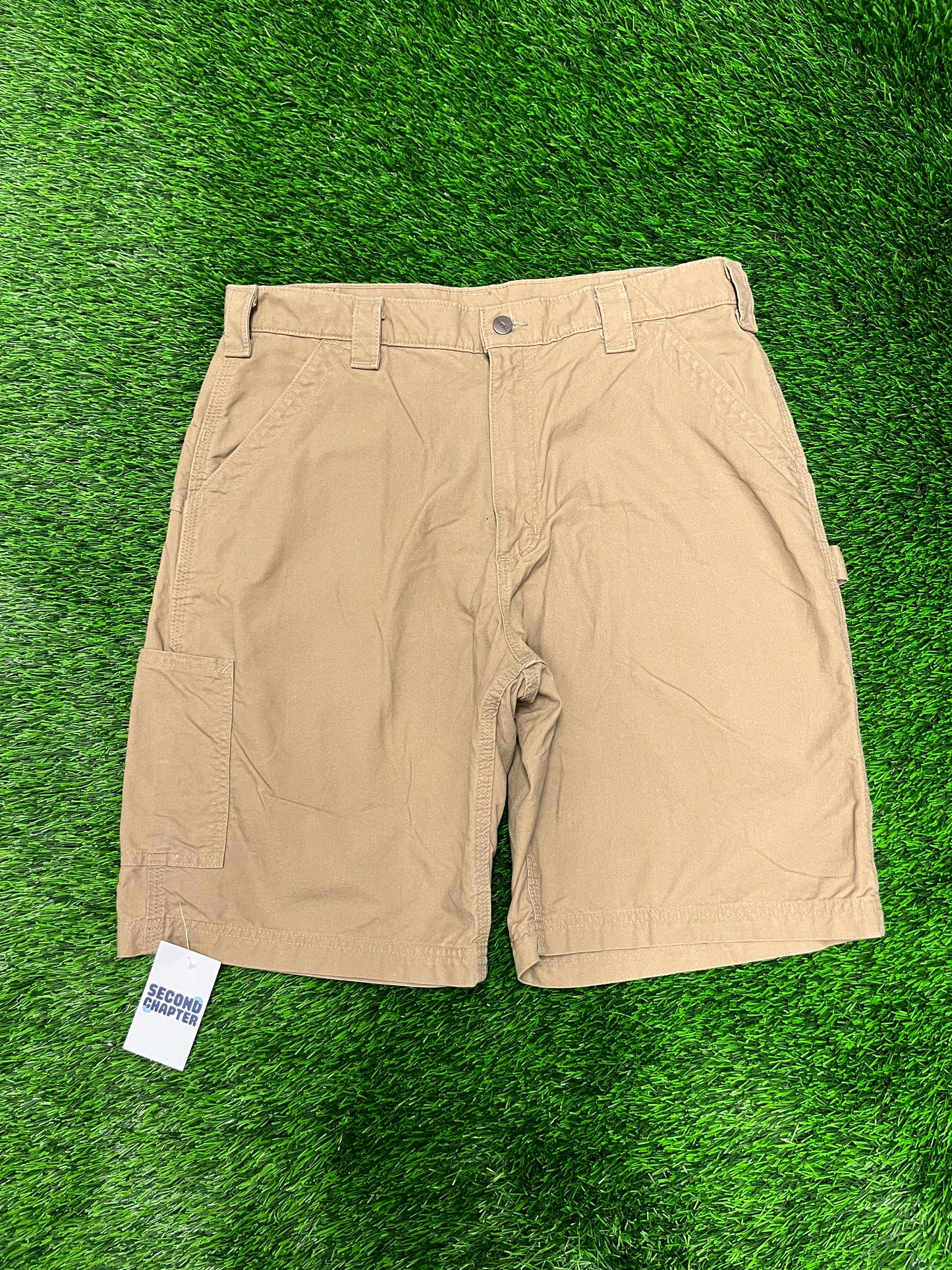 2011 Carhartt Tan Workwear Carpenter Vintage Workwear Shorts (36)