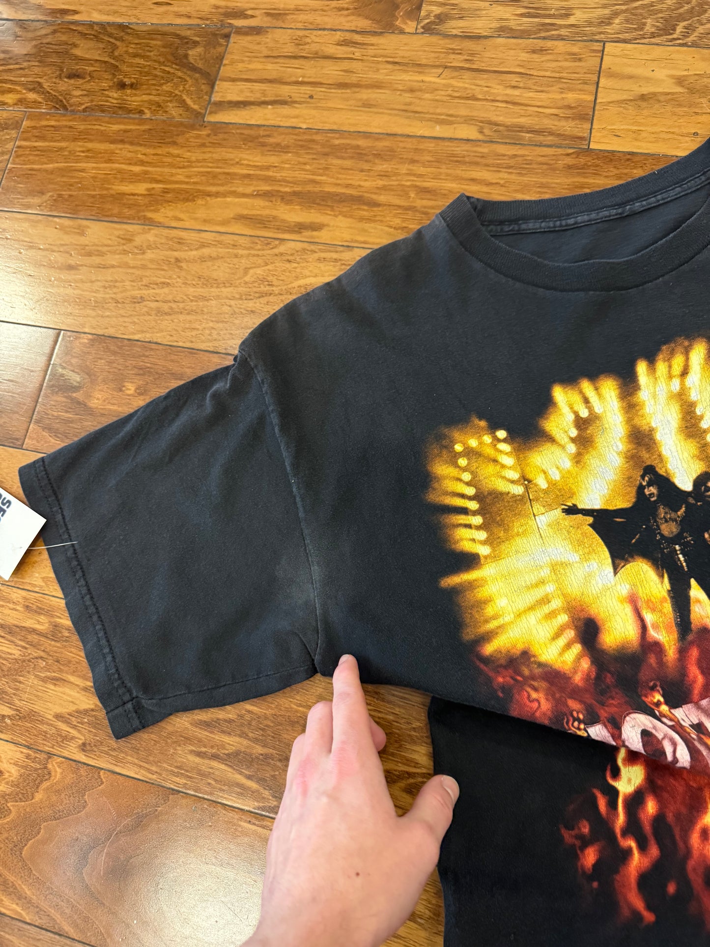 00s Kiss "The Hottest Band" Rock Band Music Tee (XL)