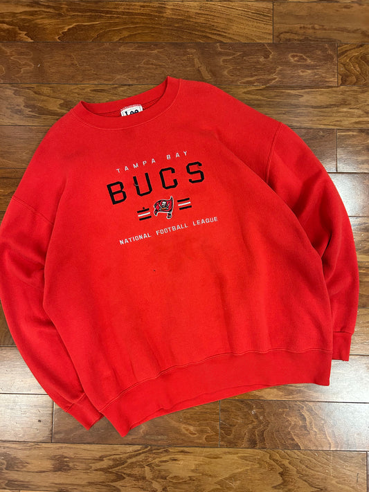 00s Tampa Bay Buccaneers Lee Embroidered Crewneck (XL)