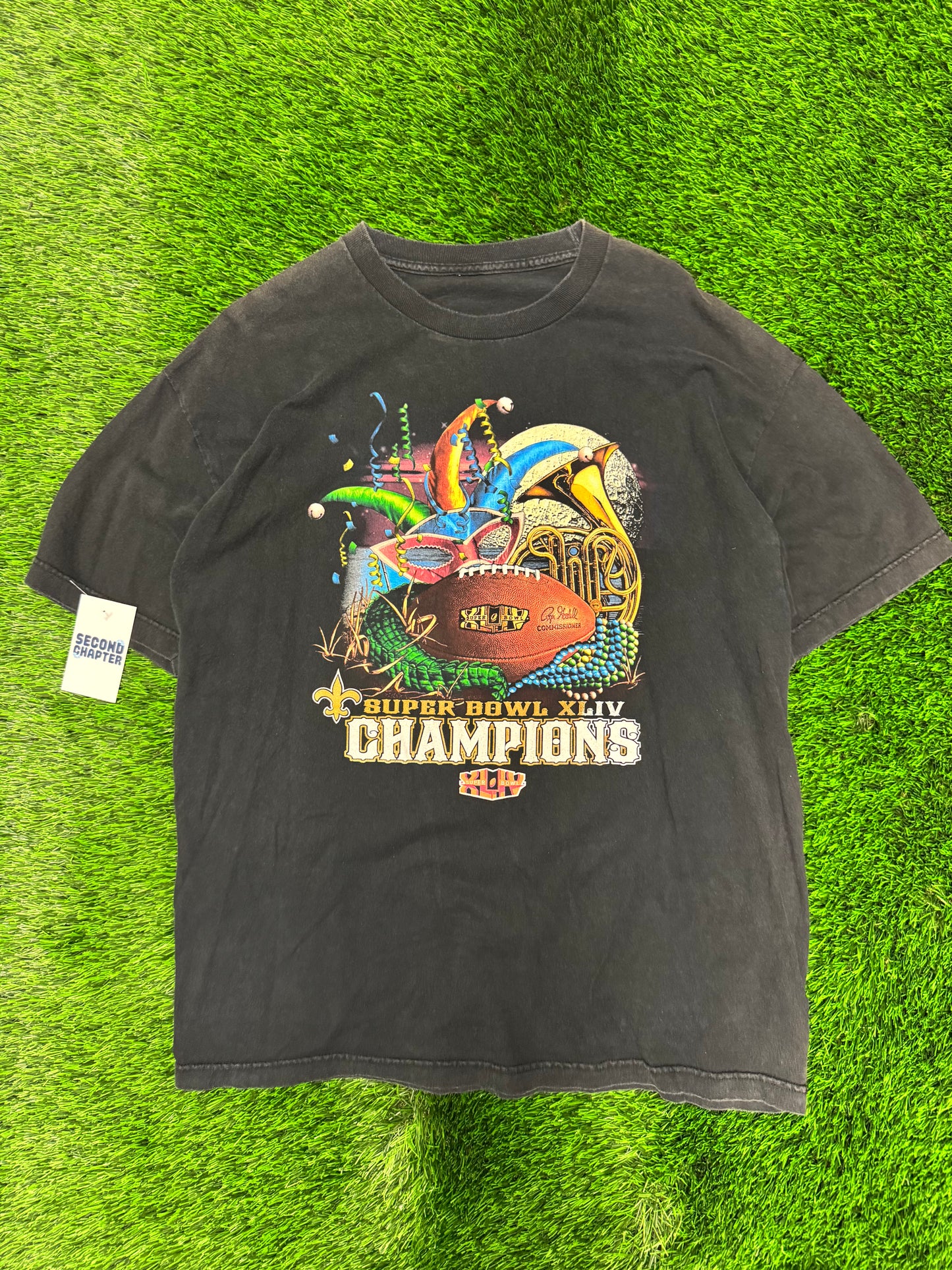 New Orleans Saints Mardi Gras Super Bowl Tee (XL)