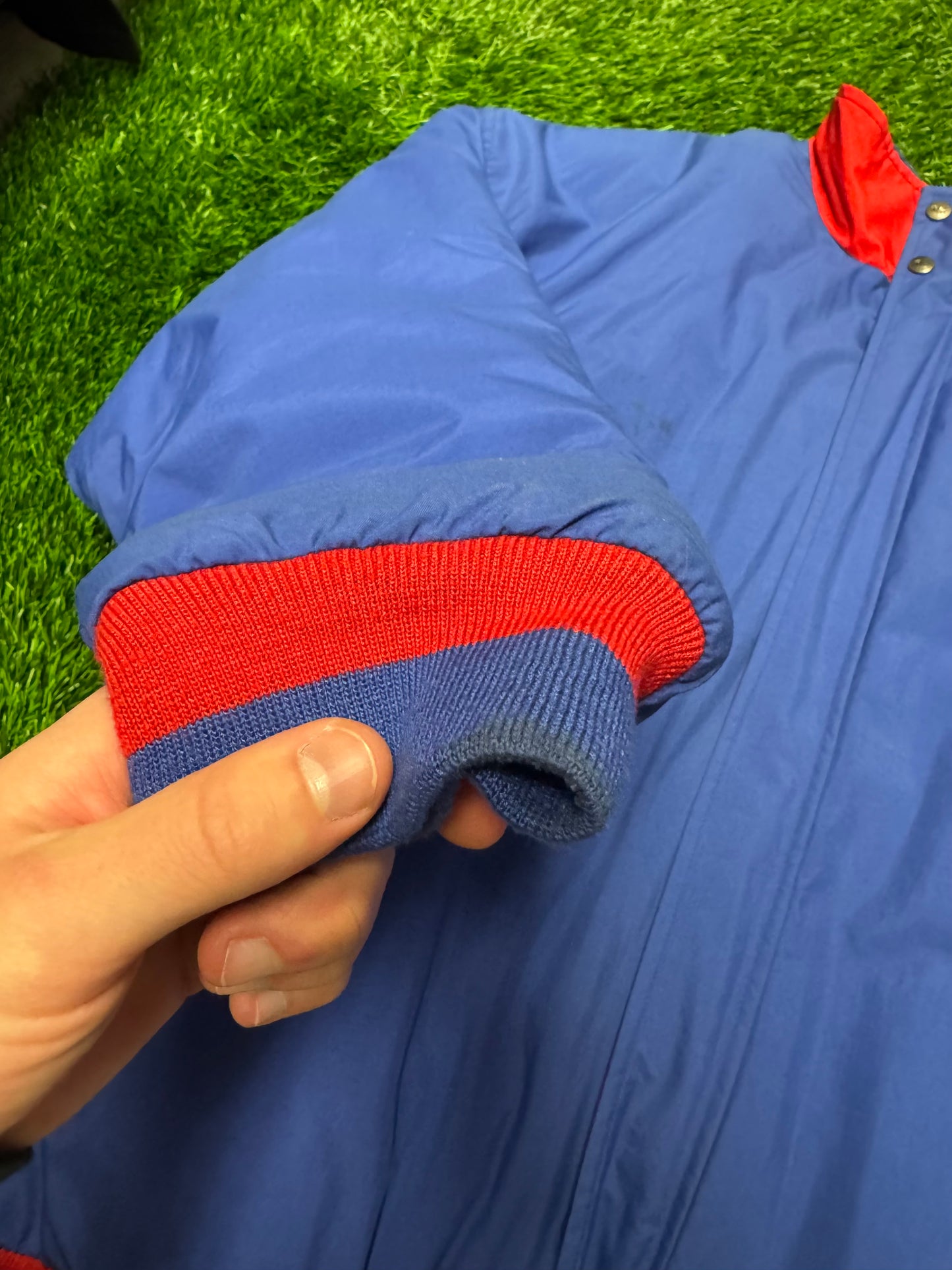 90s Kansas University (KU) Vintage Jayhawks Champion Puffer Jacket (XL)