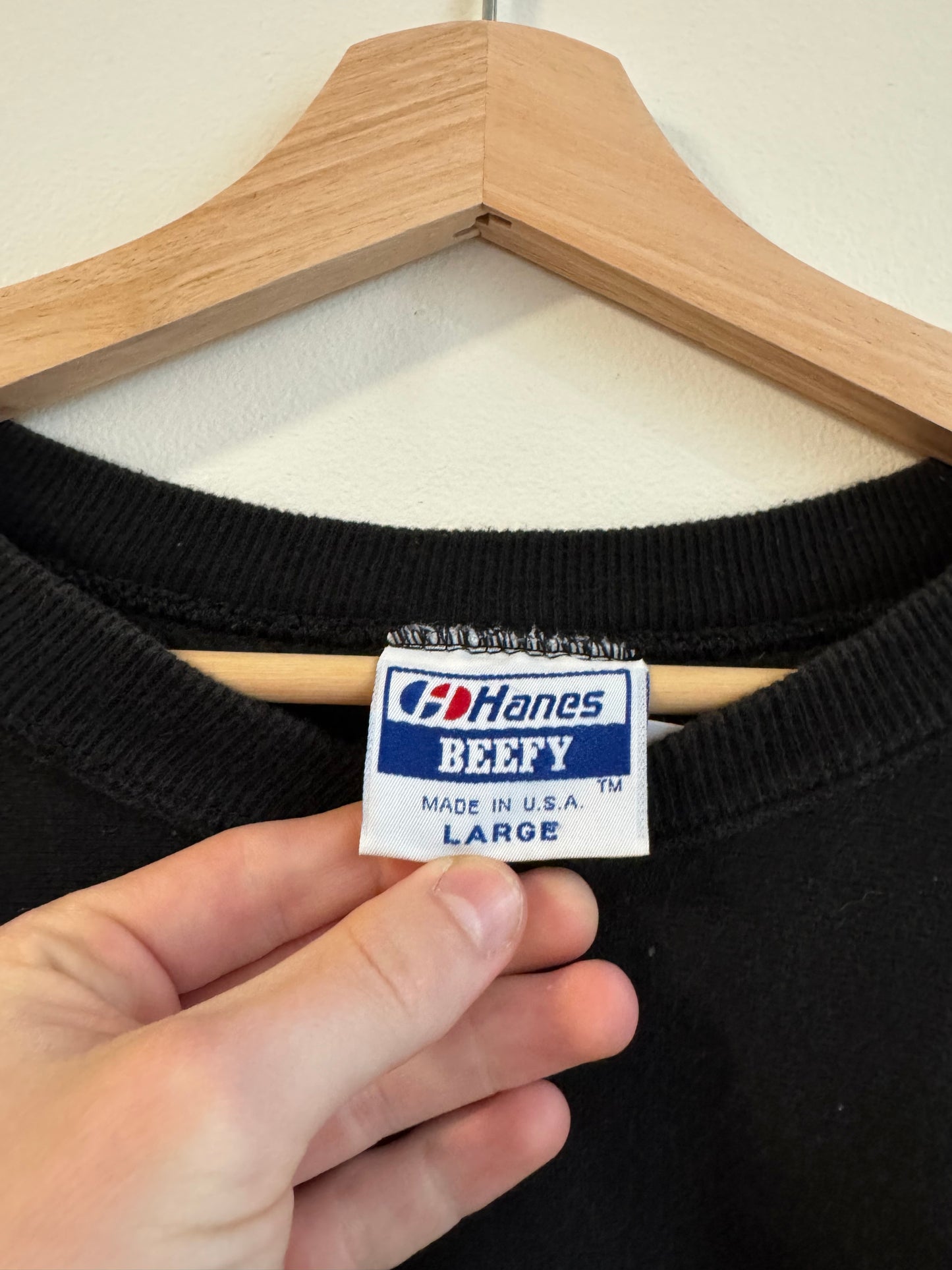 90s Wake Forest Spell Out Heavyweight Crewneck (L)