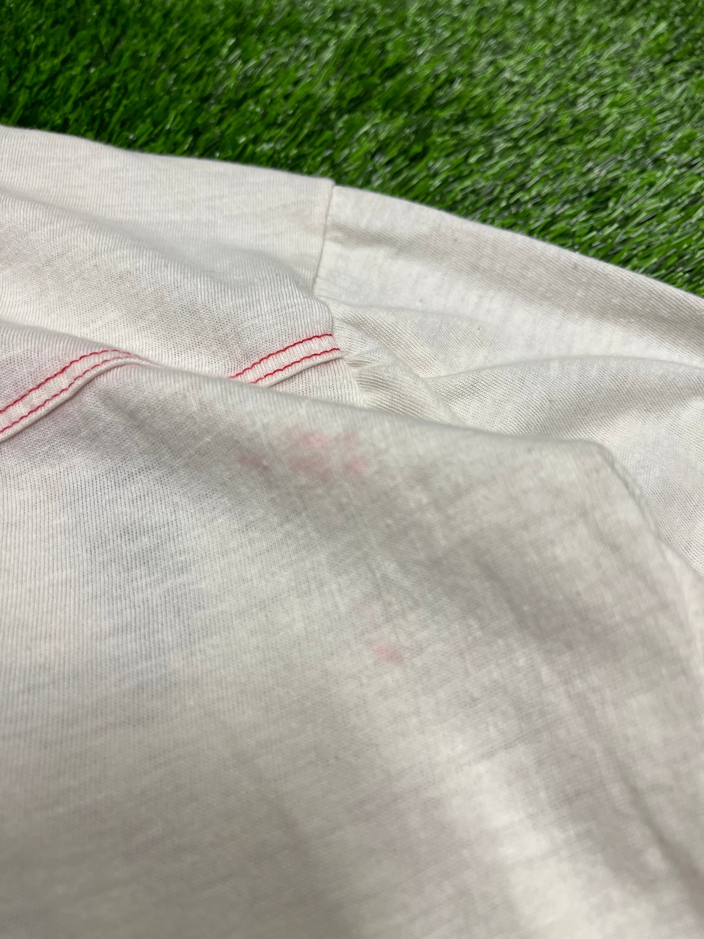 80s University Of South Carolina (USC) Gamecocks Spell Out Ringer Tee (L)