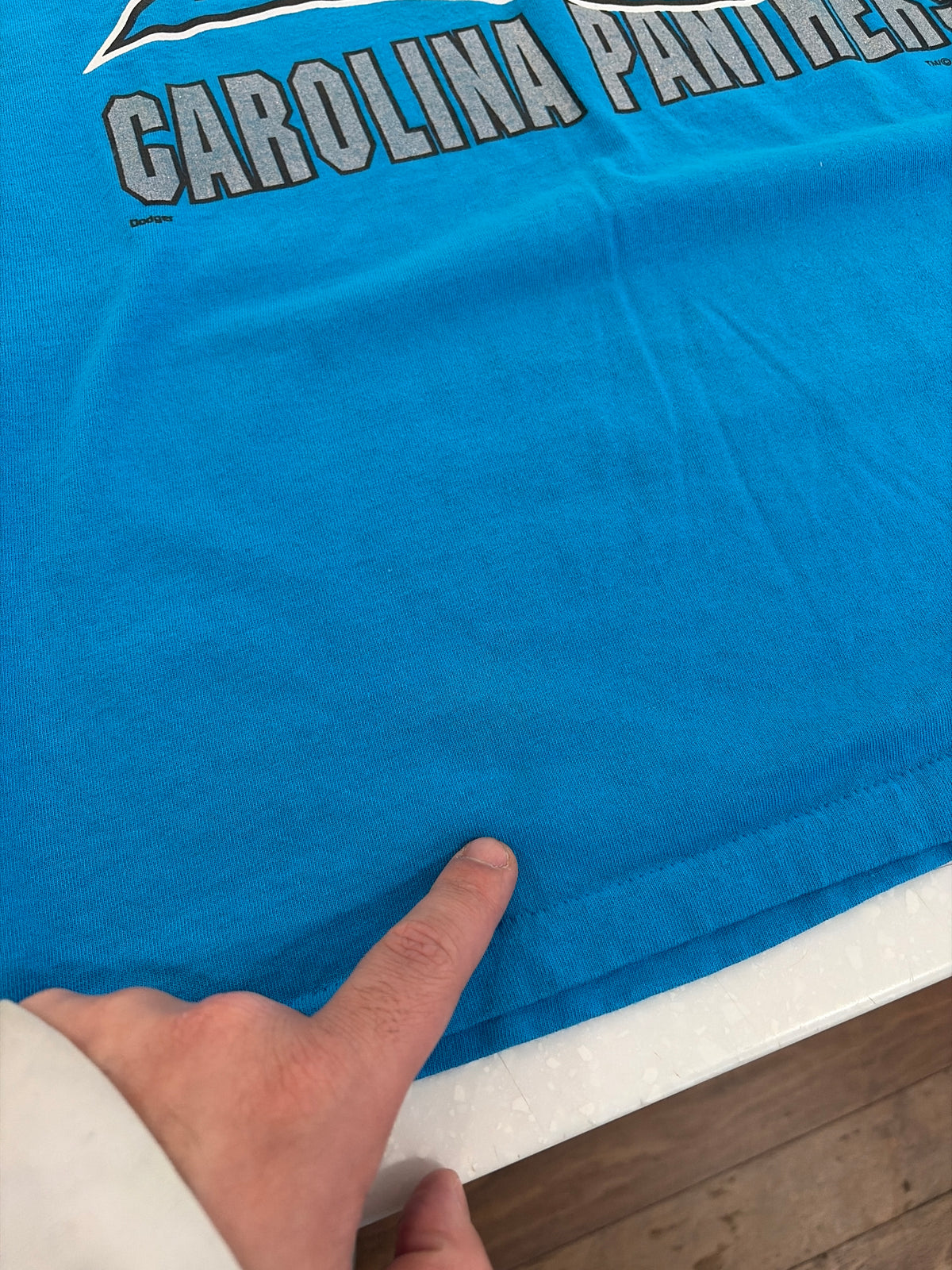 1995 Carolina Panthers Hummer Western Division Champions Blue Tee (L)