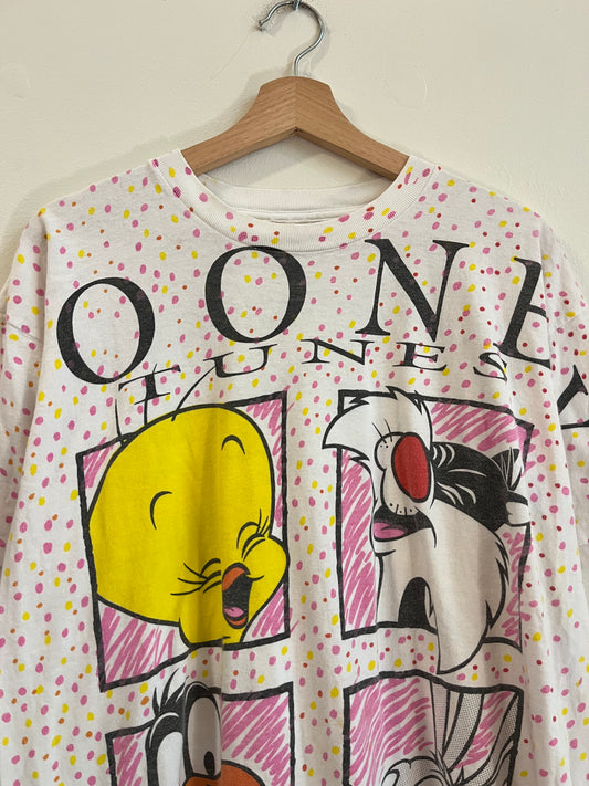 1993 Looney Tunes Tweety, Sylvester, Bugs, and Daffy Tee (L)